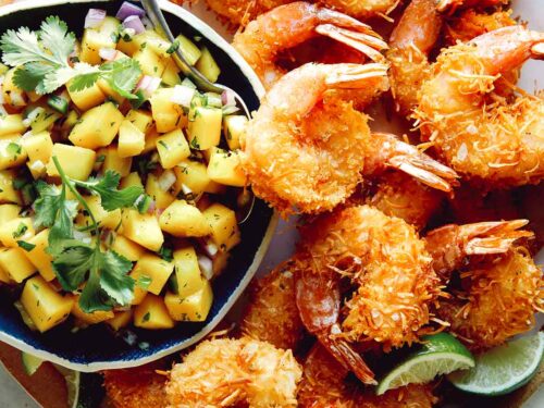Crispy Prawns With Mango Chutney